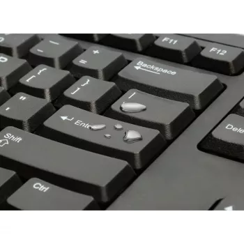 Kensington KB100 EQ juhtmega täissuuruses klaviatuur USB membraan QWERTY must