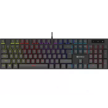 Sandberg Mechanical Gamer klaviatuur GERMAN Full-size Wired USB Mechanical QWERTZ RGB LED