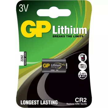 Ühekordne patarei GP patareid Liitium CR-2