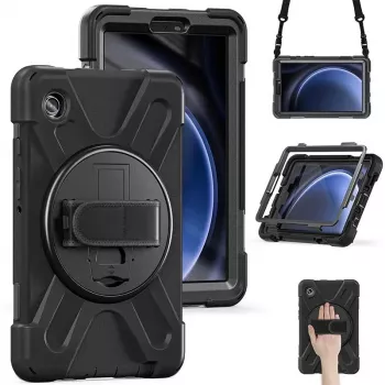 eSTUFF AUSTIN Defender-ümbris Samsung Galaxy Tab A9 jaoks – must