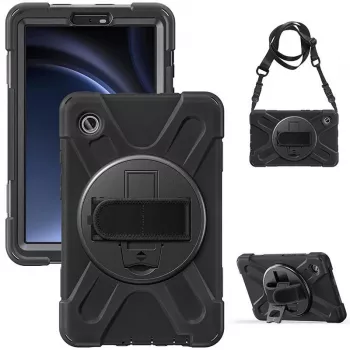 eSTUFF AUSTIN Defender-ümbris Samsung Galaxy Tab A9 jaoks – must