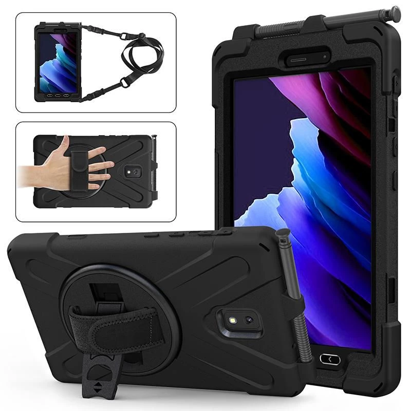 eSTUFF AUSTIN Defender ümbris Samsung Galaxy Tab Active3 jaoks - must