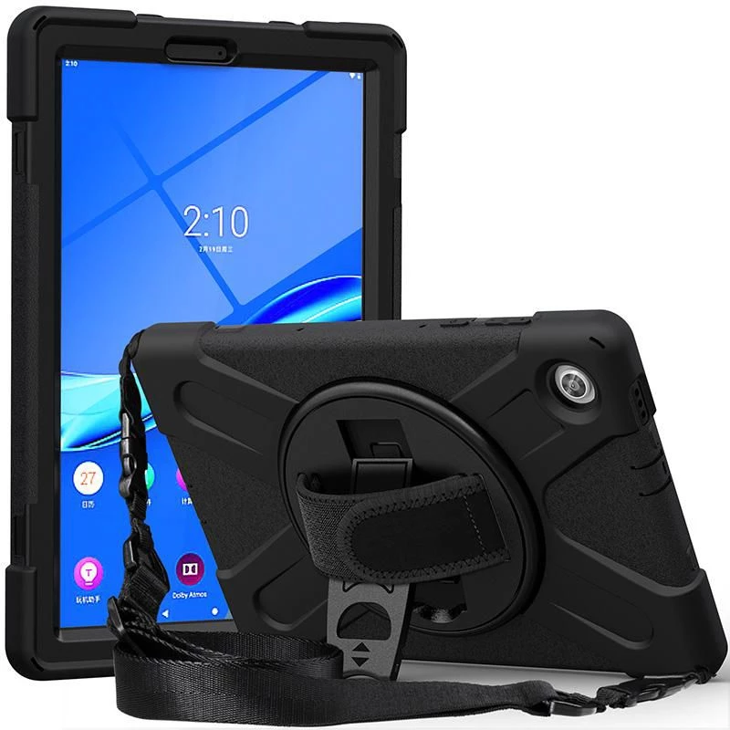 eSTUFF AUSTIN Defender ümbris Lenovo TAB M10 HD 2nd Gen (TB-X306X) jaoks – must