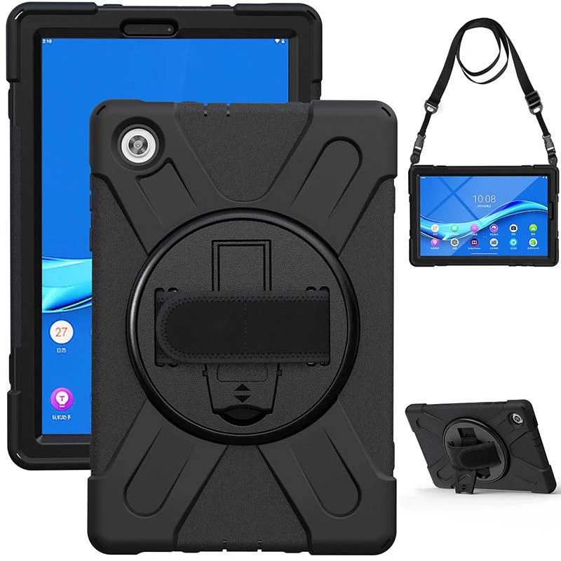eSTUFF AUSTIN Defender ümbris Lenovo TAB M10 HD 2nd Gen (TB-X306X) jaoks – must