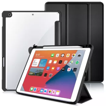 eSTUFF ES68200001-BULK tahvelarvuti ümbris 25,9 cm (10,2 tolli) Folio must, läbipaistev