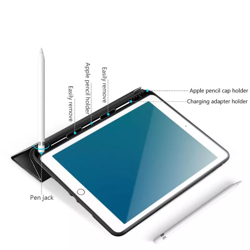 eSTUFF ES682081-BULK tahvelarvuti ümbris 20,1 cm (7,9 tolli) Folio Must