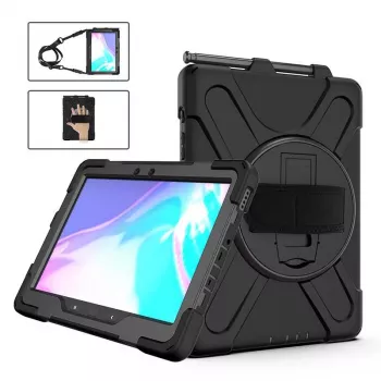 eSTUFF CHICAGO täieliku kere kaitsev ümbris Samsung Galaxy Tab Active Pro/Active 4 Pro jaoks – must