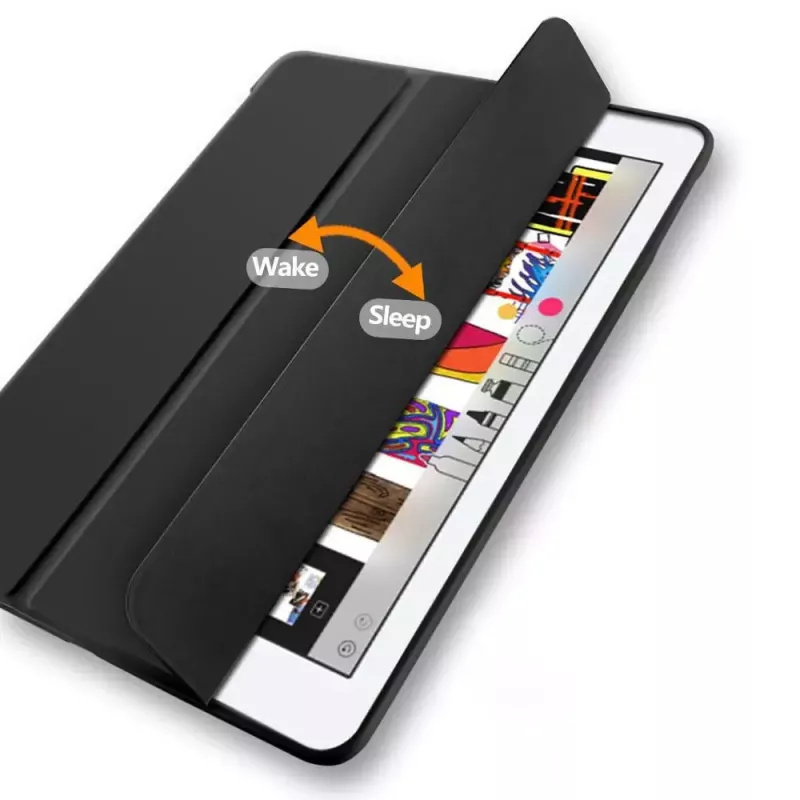 eSTUFF SEATTLE pliiatsiümbrisega ümbris iPad 9.7 2018/2017 jaoks - roosa PU nahk