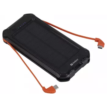 Akupank Sandberg 3in1 Solar Powerbank 10000 10000 mAh 2A Must