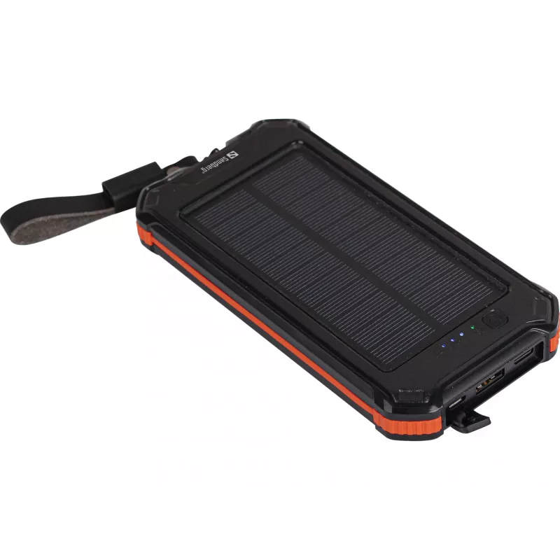 Akupank Sandberg 3in1 Solar Powerbank 10000 10000 mAh 2A Must
