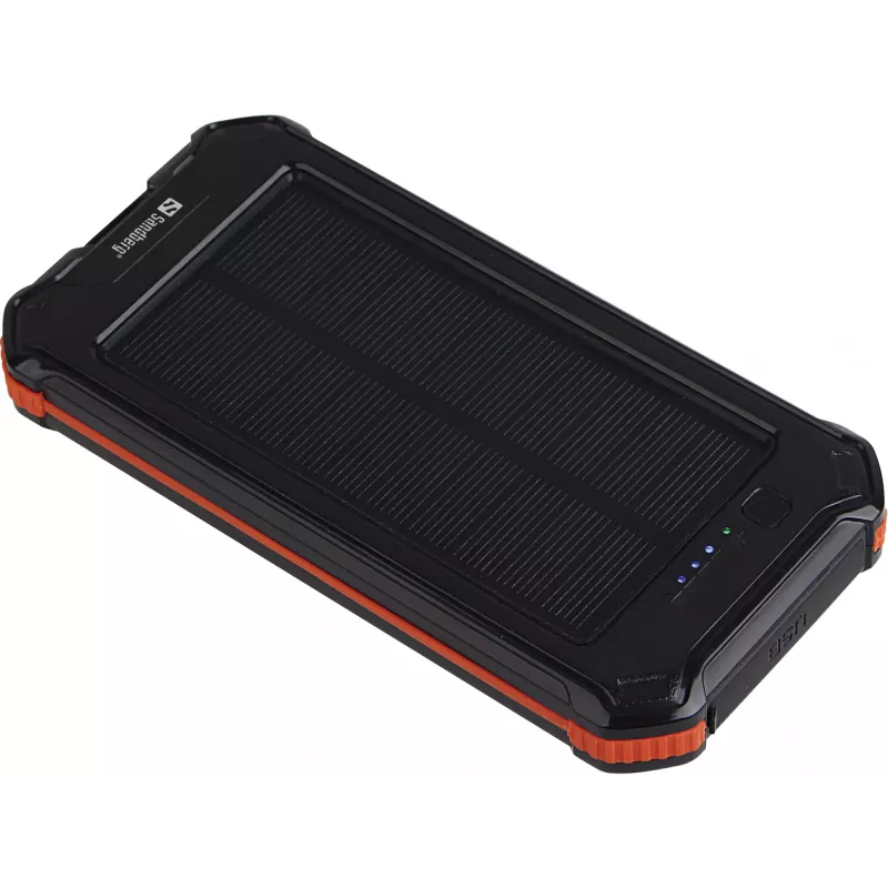 Akupank Sandberg 3in1 Solar Powerbank 10000 10000 mAh 2A Must