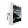 Seinale paigaldatav turvakorpus iPad Pro 11 tolli jaoks — Maclocks Compulocks Apex M4 ja M5 jaoks, valge, sisaldab 2 võtit
