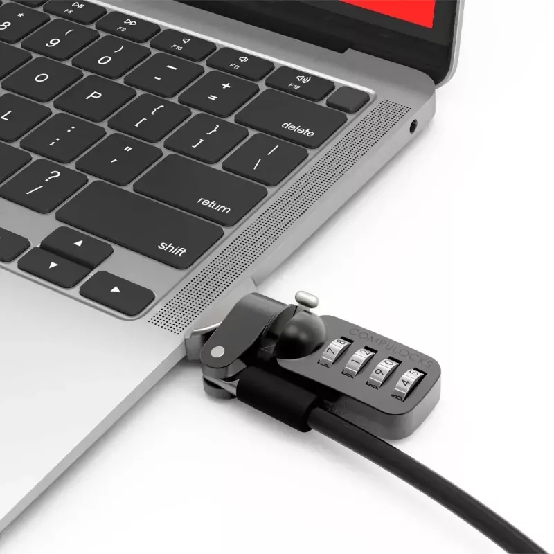 Compulocks Ledge MacBook Air 13-tollisele M2 ja M3-le kombinatsioonlukuga hõbedane
