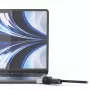 Compulocks Ledge MacBook Air 13-tollisele M2 ja M3-le kombinatsioonlukuga hõbedane