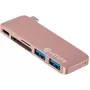 eSTUFF ES84121-ROSE sülearvuti dokk/pordireplikaator USB 3.2 Gen 2 (3.1 Gen 2) USB-C Roosikuldne