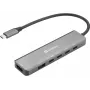 Dokkimisjaam SANDBERG USB-C 6-in-1 MediaDock — USB 3.2 Gen 1 USB-C 10 Gbit/s, 4K HDMI, PD kuni 100W, 1×USB-A, 1×USB2.0, hall