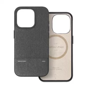 Native Union (Re)Classic ümbris iPhone 16 Pro jaoks, must