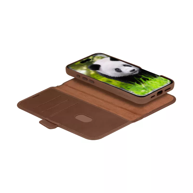 Folio Case dbramante1928 Lynge MagSafe iPhone 16 Pro Dark Tan