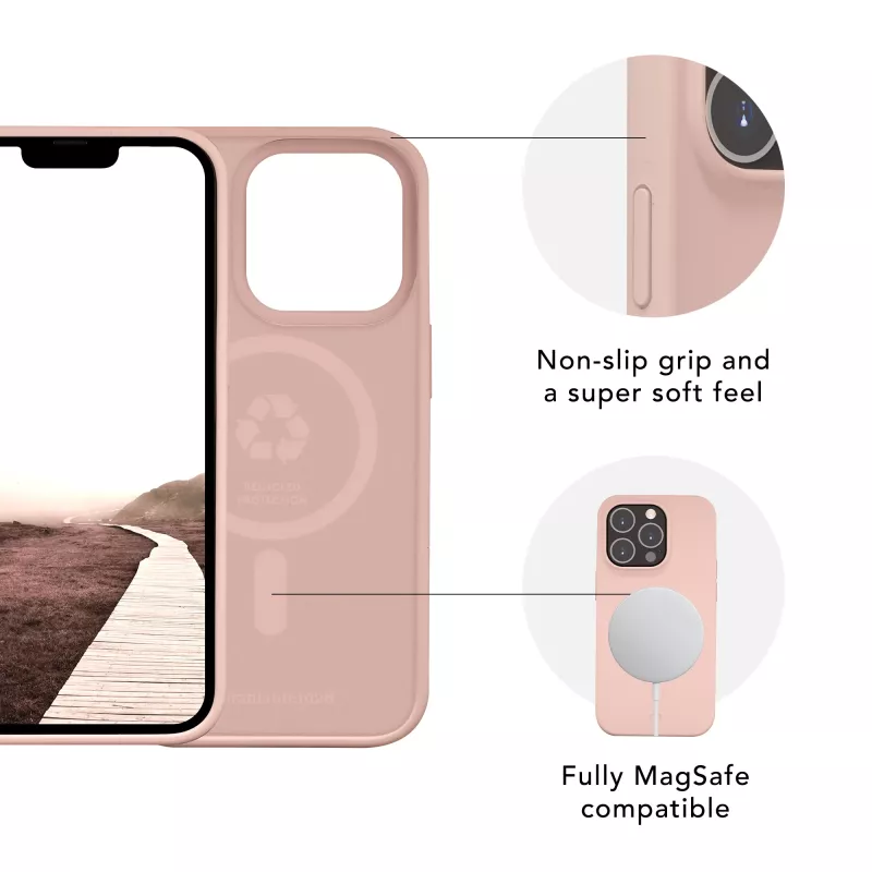 Cover dbramante1928 Monaco iPhone 14 Pink Sand