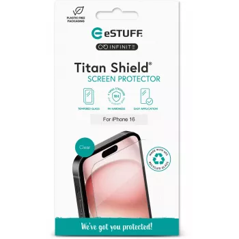 eSTUFF ES501420 mobiiltelefoni ekraani-/tagakaane kaitse Läbipaistev ekraanikaitse Apple 1 tk