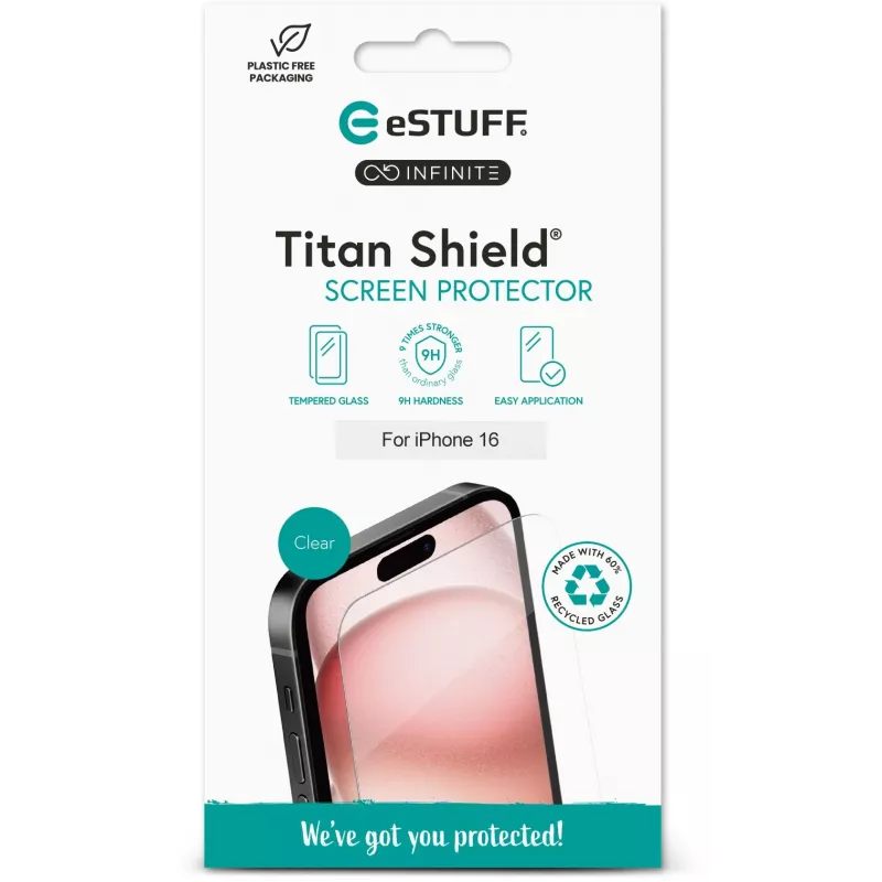 eSTUFF ES501420 mobiiltelefoni ekraani-/tagakaane kaitse Läbipaistev ekraanikaitse Apple 1 tk