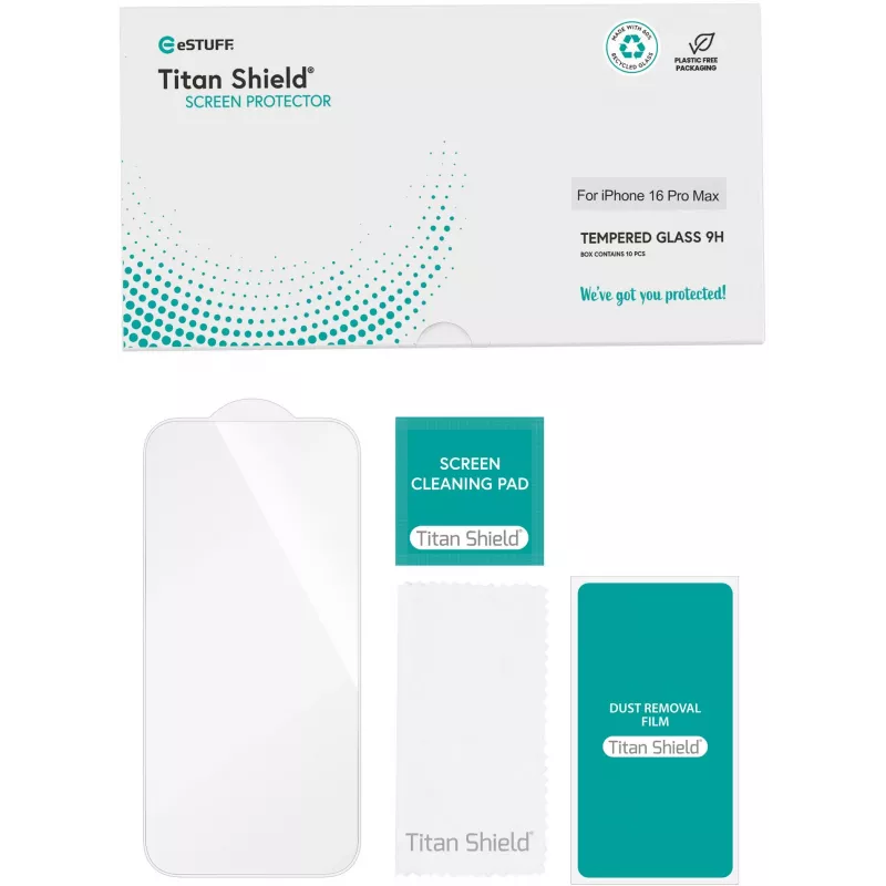 Läbipaistev ekraanikaitse eSTUFF ES501426-10BULK Apple iPhone 16 Pro Max Kriimustuskindel Purunemiskindel