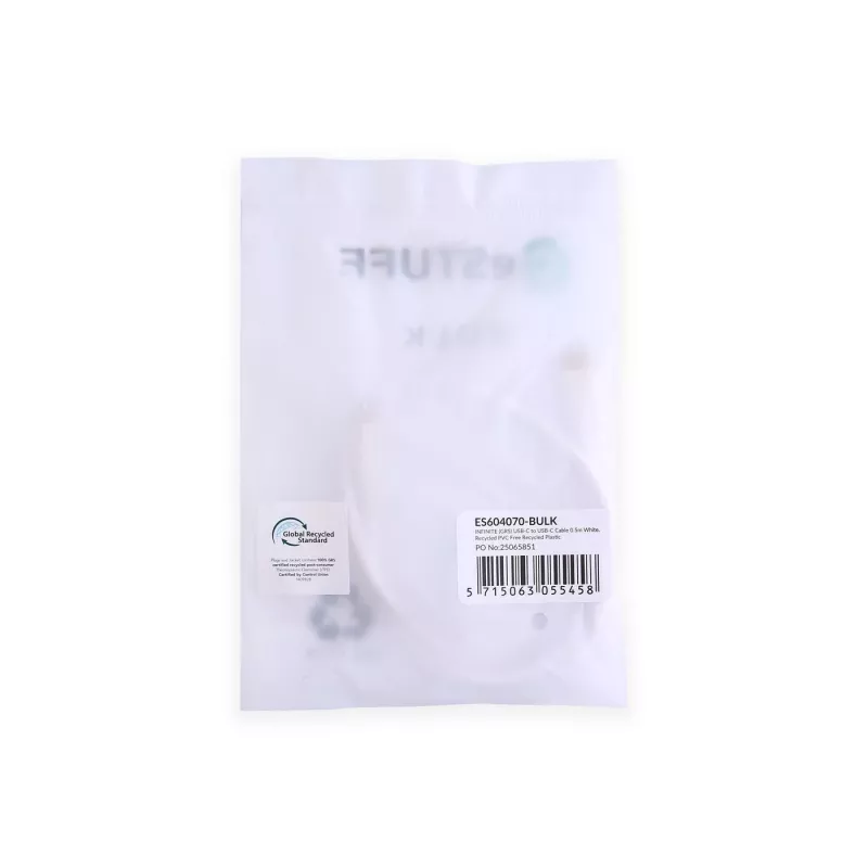 eSTUFF ES604070-BULK USB-kaabel USB 2.0 0,5 m USB C valge