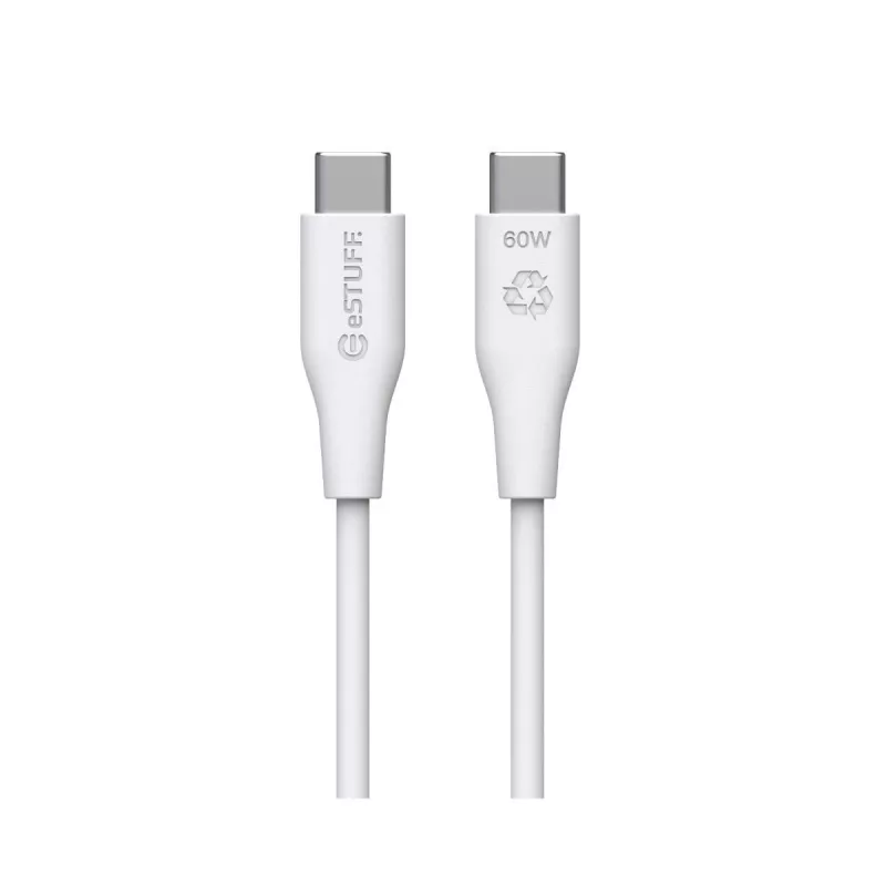 eSTUFF ES604370-BULK USB-kaabel USB 2.0 1 m USB C valge