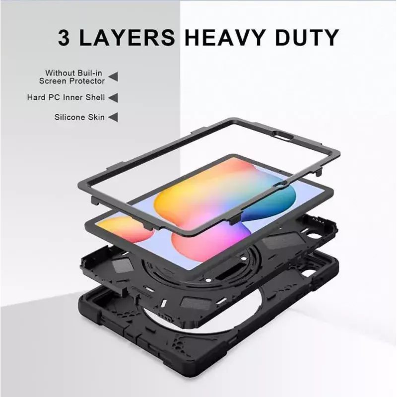 Ümbris eSTUFF AUSTIN Defender ümbris Samsung Galaxy Tab S6 Lite 2022/2020 Must