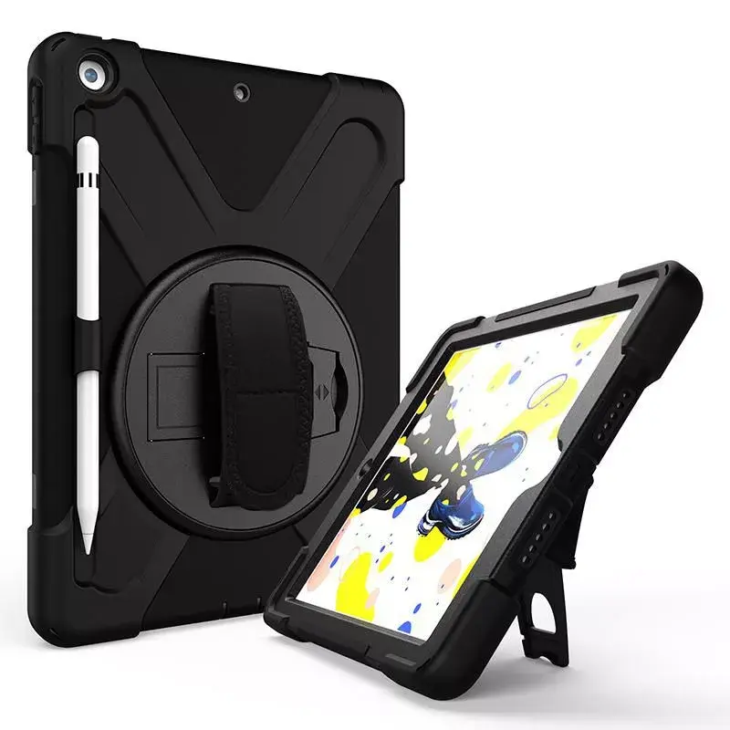 eSTUFF CHICAGO Full Body Defender ümbris iPad 10.2-le, must
