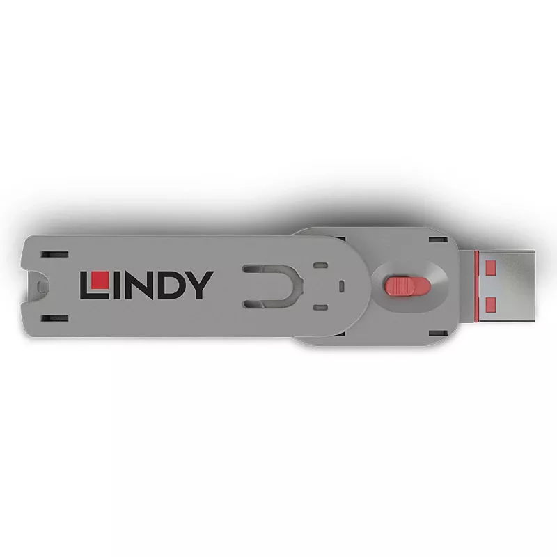 Pordiblokeerimisvõti Lindy USB Type A pordiblokeerimisvõti roosa