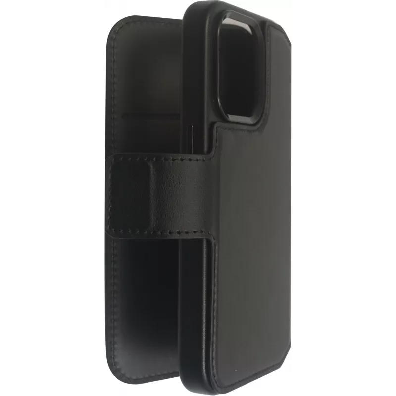 Rahakotiga ümbris eSTUFF iPhone 16 Pro 6.3 tolli must 3 kaarditaskuga