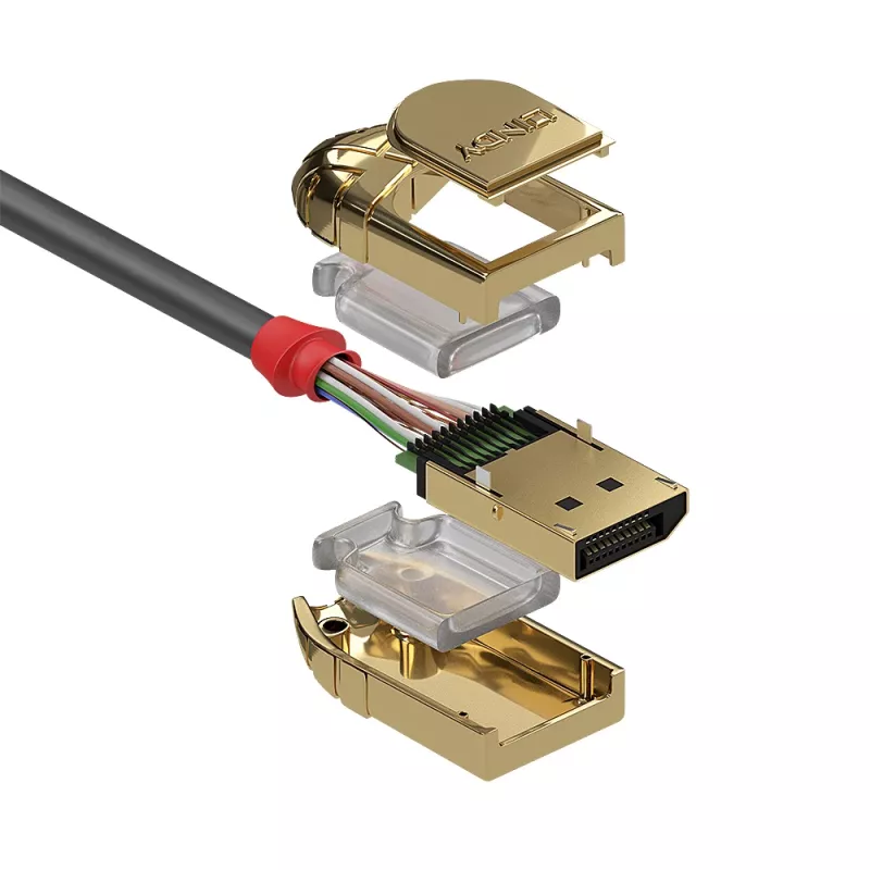 Lindy 3m DisplayPort 1.4 kaabel, Gold Line