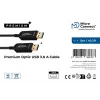 USB-kaabel Microconnect USB3.0AA10BOP 10 m USB 3.2 Gen 1 Must