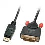 Lindy 41489 videokaabli adapter 0,5 m DisplayPort DVI-D must