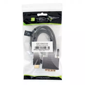 Video kaabli adapter Techly ICOC-HDMI-D-045 5 m DVI-D Must