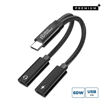 Microconnect MC-USBC-CFCF USB-kaabel USB 2.0 0,13 m Hõbedane