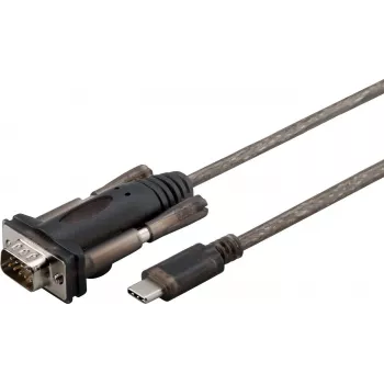 Microconnect USB3.1CRS232 jadakaabel Must 1 m USB C DB9