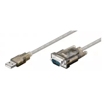 Microconnect 68875 jadakaabel läbipaistev 1,5 m USB-tüüp-A VGA (D-Sub)