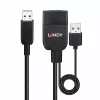 Lindy 35m hübriid USB 3.2 Gen 2 A-tüüpi kaabel, must ABS