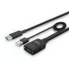 Lindy 35m hübriid USB 3.2 Gen 2 A-tüüpi kaabel, must ABS