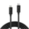 Lindy 0,5 m Thunderbolt 3 kaabel, passiivne, 0,5 m, USB C, USB C, USB 3.2 Gen 1 (3.1 Gen 1), isane/isane, must