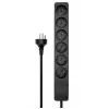 Microconnect MC-GRU0610DKB toitejuhe 10 m 6 vahelduvvoolu pistikupesa Siseruumides Must