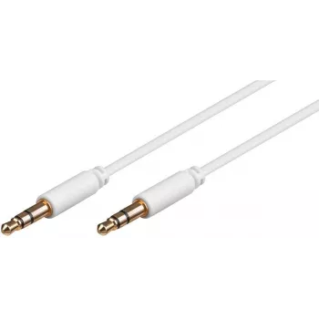 Microconnect AUDLL2W helikaabel 1,5 m 3,5 mm valge