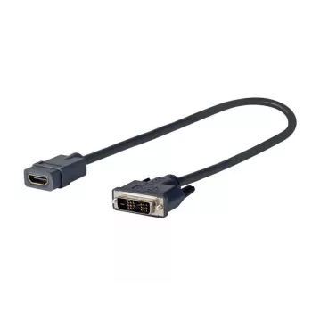 Vivolink PRODVIADAPHDMI videokaabli adapter 0,2 m DVI-D HDMI Must