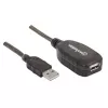 USB-A-pistik USB-A-pesa pikenduskaabel Manhattan 150958