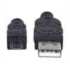 Manhattan USB-A to Micro-USB kaabel, 1,8 m, isane-isane, must, 480 Mbit/s (USB 2.0), Hi-Speed USB, eluaegne garantii, samaväärne tootega UUSBHAUB6.