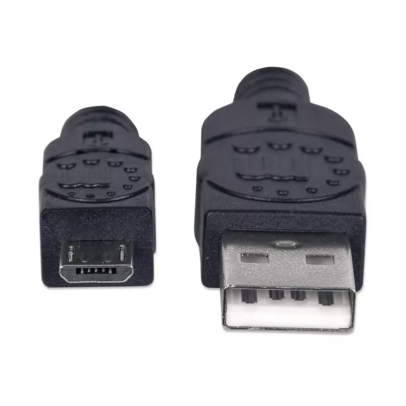 Manhattan USB-A to Micro-USB kaabel, 1,8 m, isane-isane, must, 480 Mbit/s (USB 2.0), Hi-Speed USB, eluaegne garantii, samaväärne tootega UUSBHAUB6.