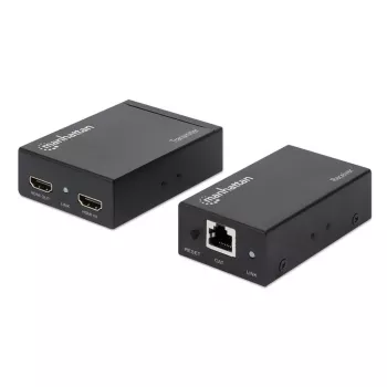 Manhattan HDMI 1080p üle Etherneti pikenduskomplekt, kuni 50 m ühe Cat6 kaabliga, Tx ja Rx moodulid, IR tugi, kolmeaastane garantii