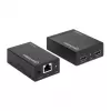 Manhattan HDMI 1080p üle Etherneti pikenduskomplekt, kuni 50 m ühe Cat6 kaabliga, Tx ja Rx moodulid, IR tugi, kolmeaastane garantii